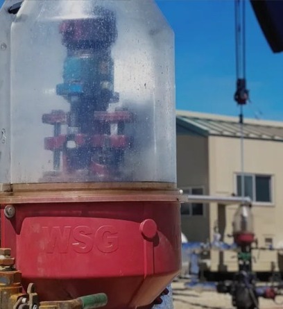Well Site Guard installed at a pumpjack wellhead